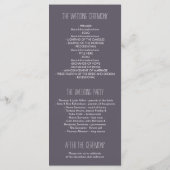 Mason Jar en vuurvliegjes rustieke bruiloft progra Programmakaart (Achterkant)