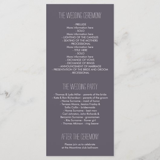 Mason Jar en vuurvliegjes rustieke bruiloft progra Programmakaart (Achterkant)