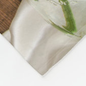 Mason Jar en White Daisies Country Barn Wedding Fleece Deken (Hoek)