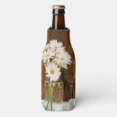 Mason Jar en White Daisies Country Barn Wedding Flesjeskoeler (Fles Voorkant)