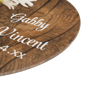 Mason Jar en White Daisies Country Barn Wedding Snijplank (Hoek)