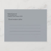 Mason Jar en Wildflower Wedding Invitations Aankondigingskaart (Achterkant)