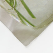 Mason Jar en Yellow Daisies Country Wedding Fleece Deken (Hoek)