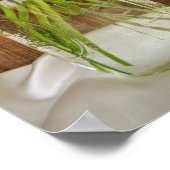 Mason Jar en Yellow Daisies Wedding Poster (Hoek)