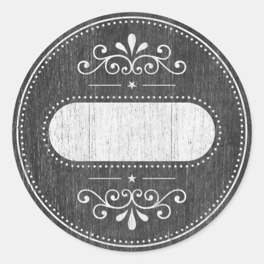 Mason Jar-etiket - serie van het karton Ronde Sticker (Voorkant)