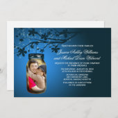 Mason Jar Evening Outdoor Weddenschap Kaart (Voorkant / Achterkant)