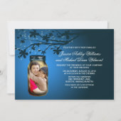 Mason Jar Evening Outdoor Wedding Kaart (Voorkant)