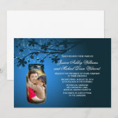 Mason Jar Evening Outdoor Wedding Kaart (Voorkant / Achterkant)