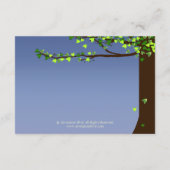 Mason Jar Fireflies Oak Tree-accommodatiekaart Informatiekaartje (Achterkant)