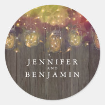 Mason Jar Fireflies Rustieke bruiloft