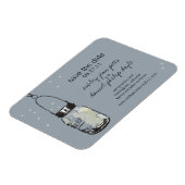 Mason Jar & Fireflies Save the Date Magneet (Linkerzijde)