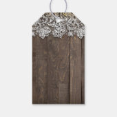 Mason Jar Firefly Lights Rustiek Cadeaulabel (Achterkant)