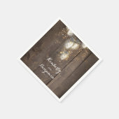 Mason Jar Firefly Lights Rustiek Land Servet (Hoek)