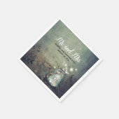 Mason Jar Firefly Lights Rustieke bruiloft Servetten (Hoek)