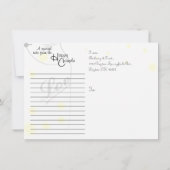 Mason Jar & Firefly Save the Date Briefkaart (Achterkant)