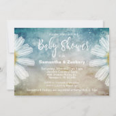 *~* Mason Jar Floral Baby shower Rustieke Waterver Kaart (Achterkant)