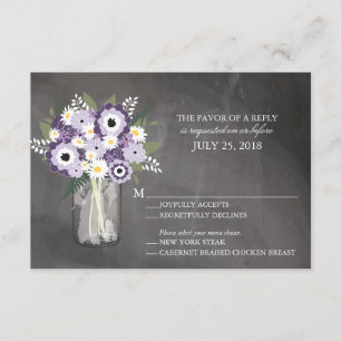 Mason Jar Floral   RSVP