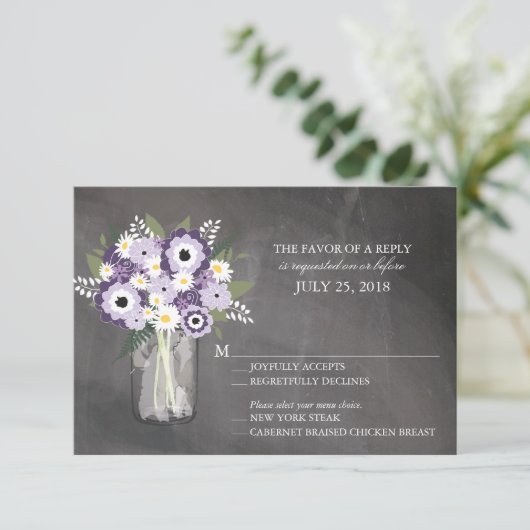 Mason Jar Floral | RSVP (Staand voorkant)
