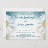 *~* Mason Jar Floral Rustic Waterverf Wedding Kaart (Achterkant)