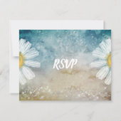 *~* Mason Jar Floral Rustic Waterverf Wedding RSVP Kaartje (Achterkant)