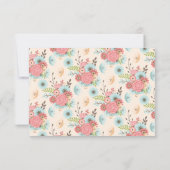  Mason Jar Floral Wedding RSVP Kaart (Achterkant)