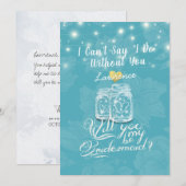 Mason Jar Floral zal je mijn bruidsmeisje bruiloft Kaart (Voorkant / Achterkant)