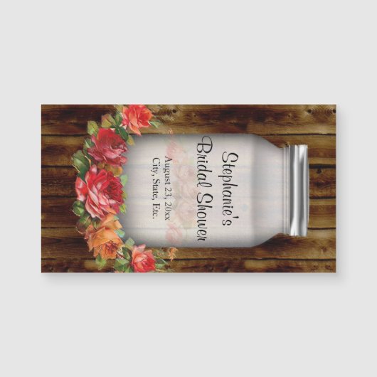 Mason Jar Flower Wreath Vrijgezellenfeest (Voorkant)