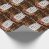 Mason Jar Flower Wreath Vrijgezellenfeest Cadeaupapier (Hoek)