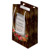 Mason Jar Flower Wreath Vrijgezellenfeest Klein Cadeauzakje (Achterkant Gekanteld)