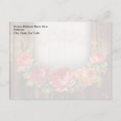 Mason Jar Flower Wreath Vrijgezellenfeest Uitnodiging Briefkaart (Achterkant)