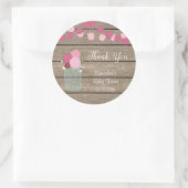 Mason Jar Flowers Baby shower Sticker (Tas)