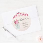 Mason Jar Flowers Baby shower Sticker (Envelop)