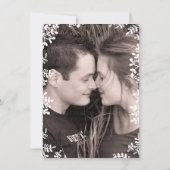 Mason Jar Flowers Craft Paper Save the Date Foto (Achterkant)