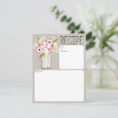 Mason Jar Flowers Recipe Kaart (Staand voorkant)