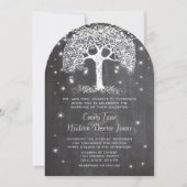 Mason Jar Forest Chalkboard-boom Kaart (Voorkant)