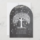 Mason Jar Forest Chalkboard-boom Kaart (Achterkant)