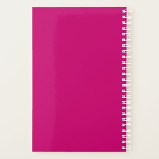 Mason Jar Fuchsia Roze Sinaasappel Gerber Daisies Planner (Achterkant)