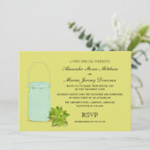 Mason Jar Gay Wedding Uitnodiging (Staand voorkant)