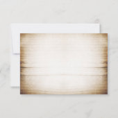 Mason jar & gele witte bloemen trouw RSVP kaart (Achterkant)