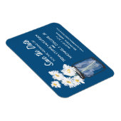 Mason Jar gevuld met witte madeliefjes Save the Da Magneet (Rechterzijde)