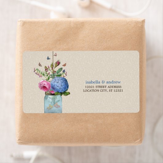 Mason Jar - Goldfish Liefde Etiket (Insitu)