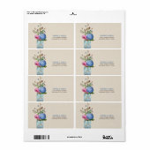 Mason Jar - Goldfish Liefde Etiket (Full Sheet)