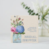 Mason Jar Goldfish Love Vrijgezellenfeest Kaart (Staand voorkant)