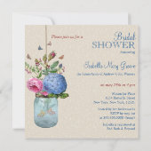 Mason Jar Goldfish Love Vrijgezellenfeest Kaart (Achterkant)