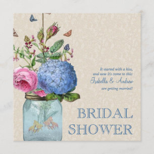 Mason Jar Goldfish Love Vrijgezellenfeest Kaart