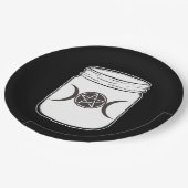 Mason Jar Halloween Party Papieren Bordje (Gekanteld)