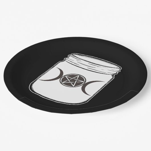 Mason Jar Halloween Party Papieren Bordje (Gekanteld)