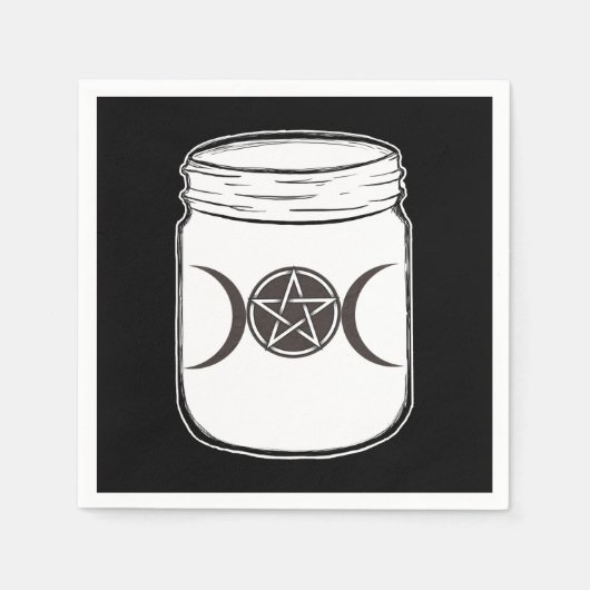 Mason Jar Halloween Party Servet (Voorkant)