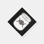 Mason Jar Halloween Party Servet (Hoek)