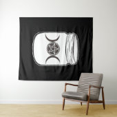 Mason Jar Halloween Party Wandkleed (In Situ (horizontaal))